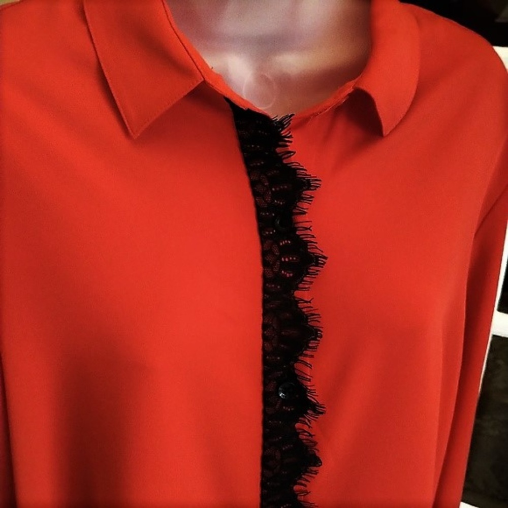 Classic Elegant Antonio Melani Blouse Like New L - Picture 3 of 6